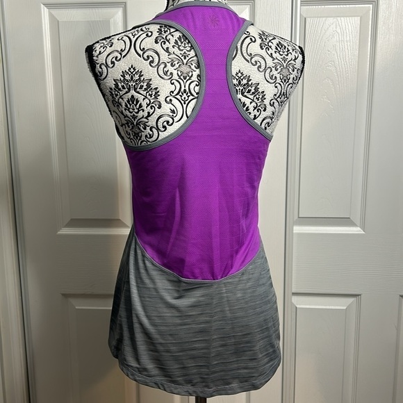 Athleta Tank Top Purple Gray Racerback XS - Picture 3 of 4